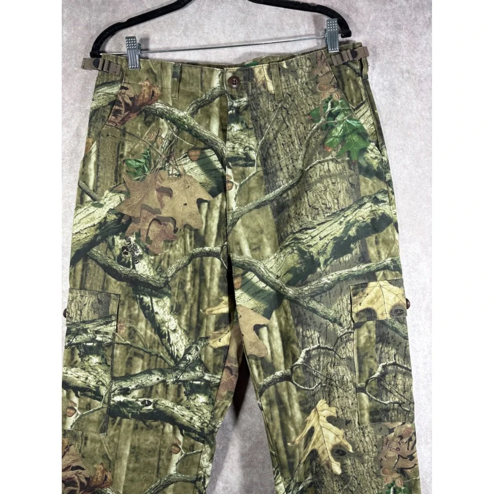 Cabelas Cargo Pants Mens Size 34 Green Mossy Oak‎ Break Up Camo Hunting Outdoor
